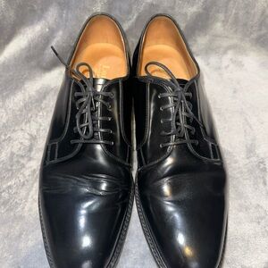 LOAKE British Black Leather Men's Oxfords